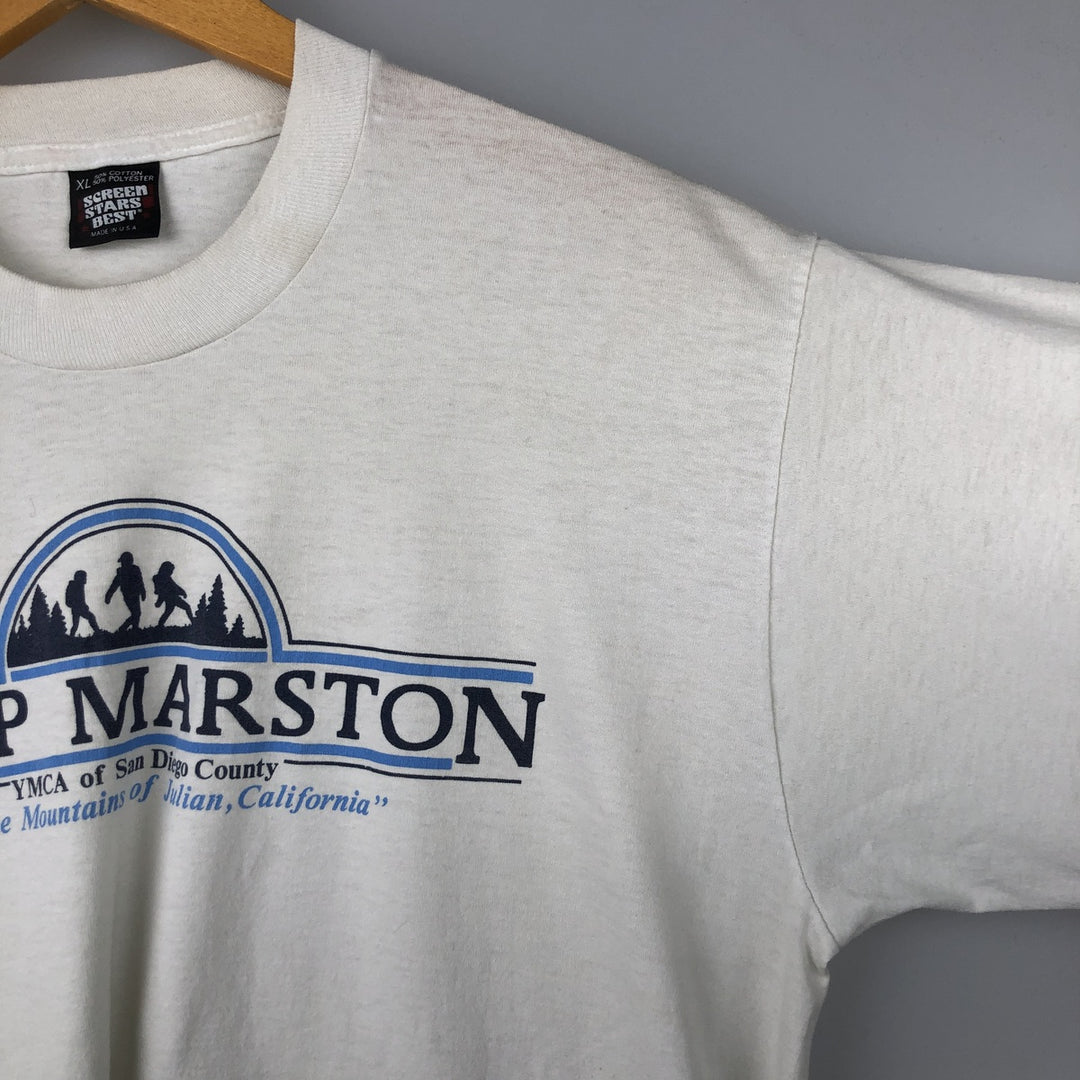 90'S SCREEN STARS Long Sleeve T-Shirt Made in USA Men's XL Vintage cotton pale white type Vintage Second Hand
