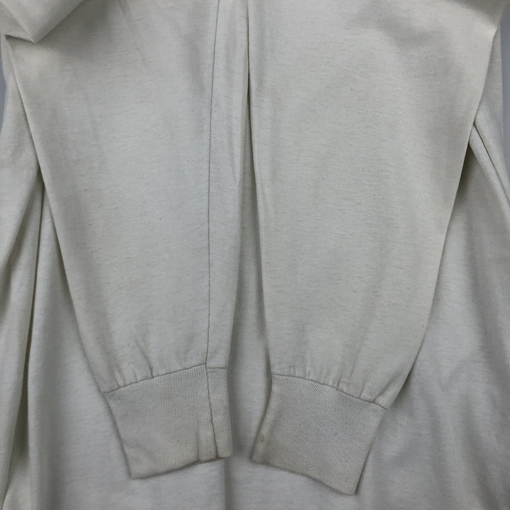 90'S SCREEN STARS Long Sleeve T-Shirt Made in USA Men's XL Vintage cotton pale white type Vintage Second Hand