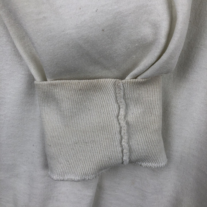 90'S SCREEN STARS Long Sleeve T-Shirt Made in USA Men's XL Vintage cotton pale white type Vintage Second Hand
