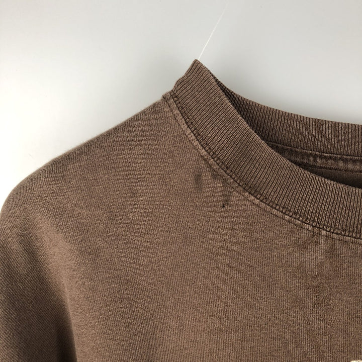 90s-00'S Anvil Long Sleeve T-Shirt, Men's XL cotton brown type Vintage Second Hand