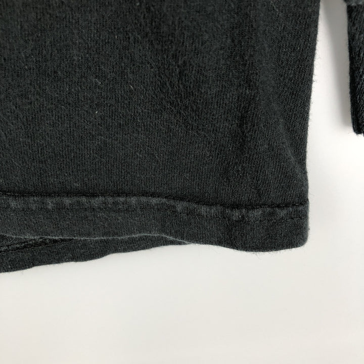 90s-00'S Hanes Heavyweight Skull Pattern Long Sleeve T-Shirt, Men's Size Medium cotton black type Vintage Second Hand