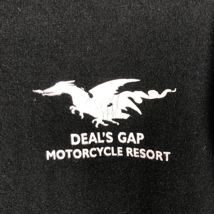 90s-00'S Hanes Heavyweight Skull Pattern Long Sleeve T-Shirt, Men's Size Medium cotton black type Vintage Second Hand