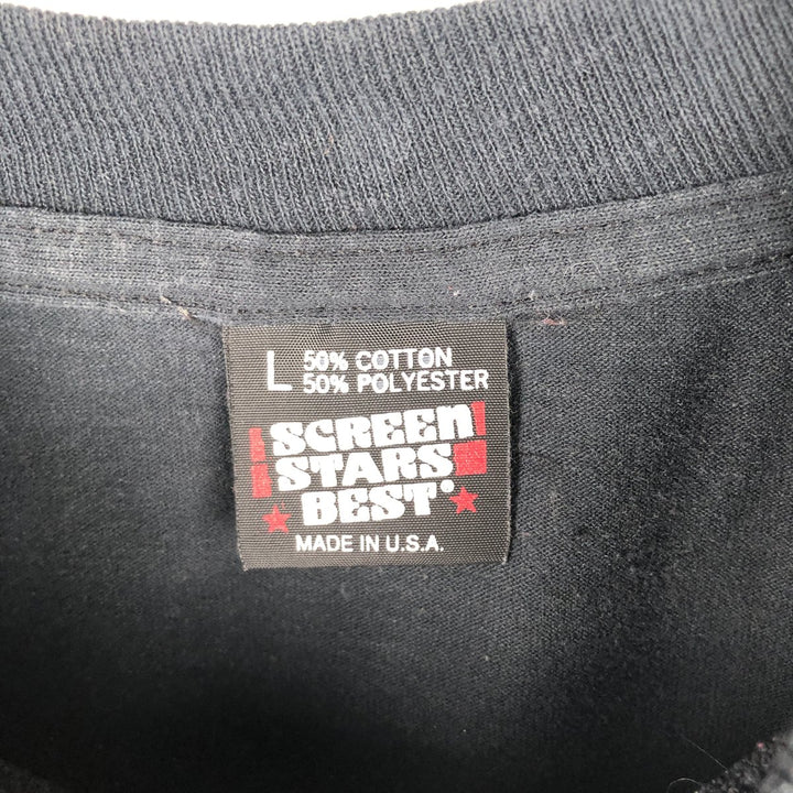 90'S SCREEN STARS Long Sleeve T-Shirt Made in USA Men's Size L Vintage cotton black type Vintage Second Hand