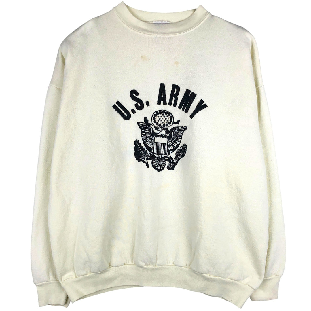 Vintage TULTEX USARMY printed sweatshirt, Made in USA, Men's XL cotton Mint green Vintage Second Hand