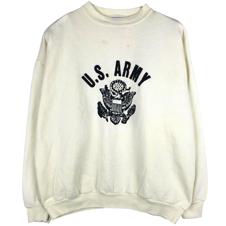 Vintage TULTEX USARMY printed sweatshirt, Made in USA, Men's XL cotton Mint green Vintage Second Hand