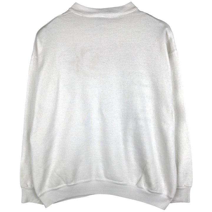 Vintage 90'S Jostens printed sweatshirt, made in the USA, men's size XL polyester white type Vintage Second Hand