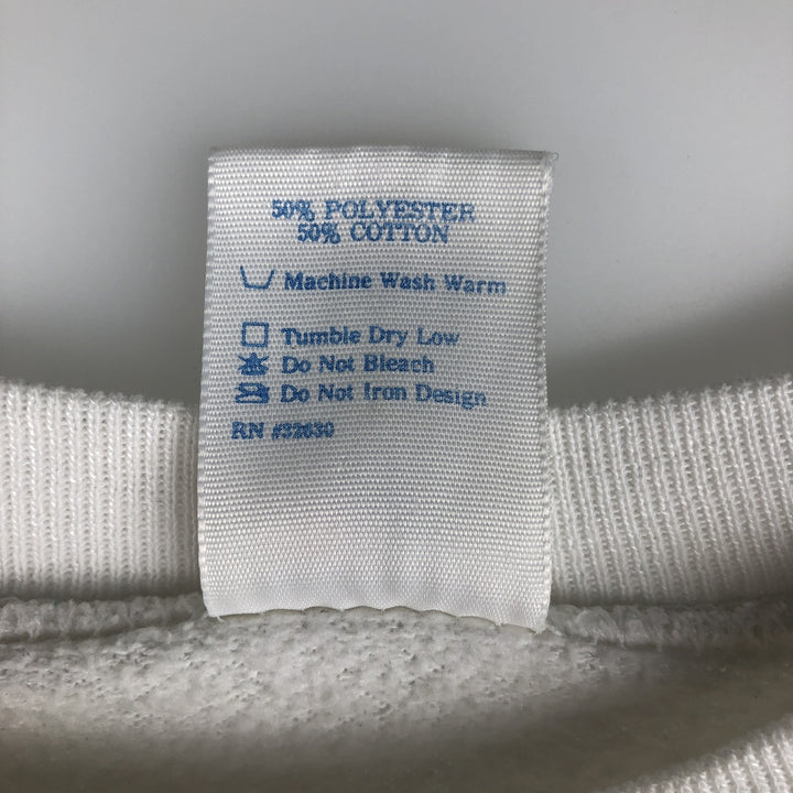 Vintage 90'S Jostens printed sweatshirt, made in the USA, men's size XL polyester white type Vintage Second Hand