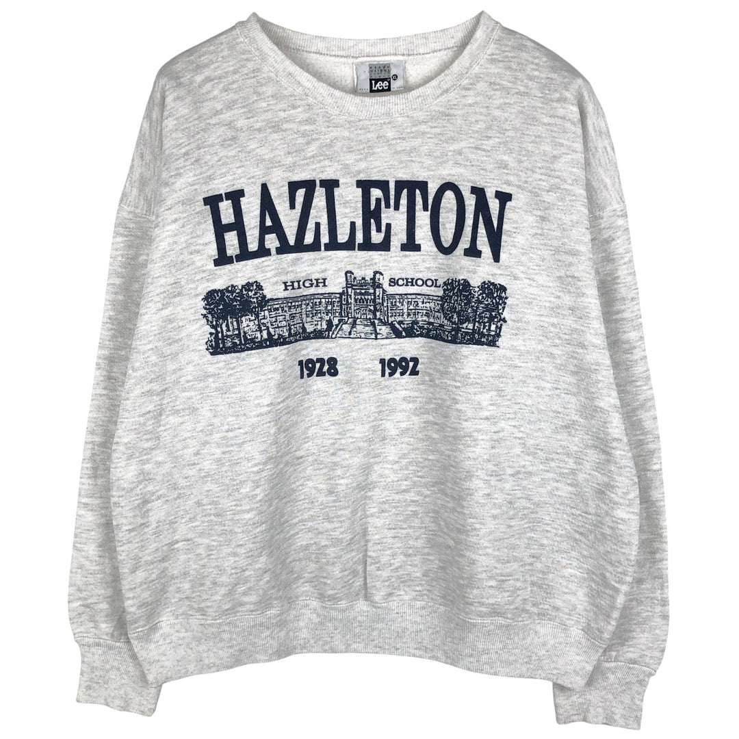 Vintage 90'S Lee printed sweatshirt, made in the USA, men's size XL cotton gray type Vintage Second Hand