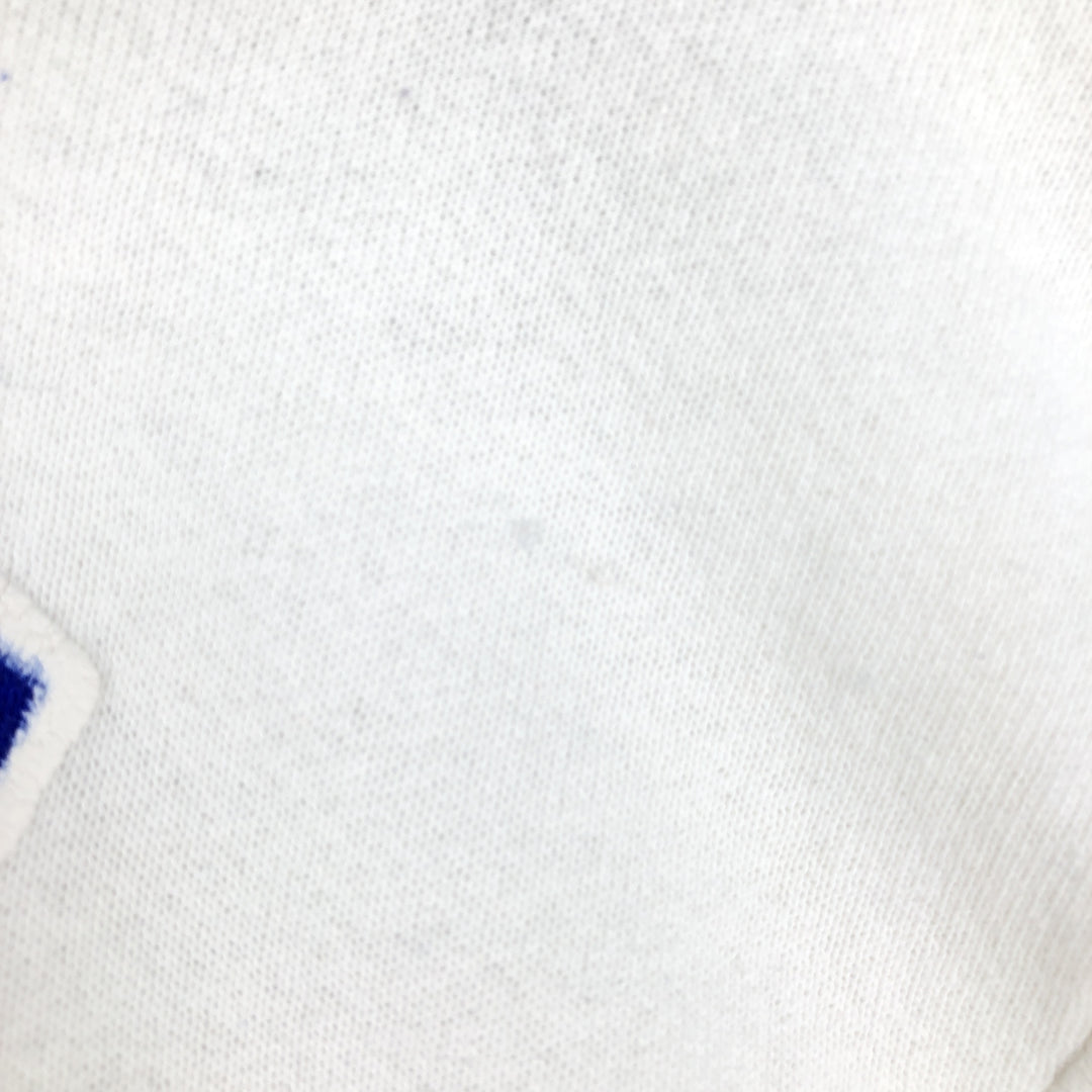 90'S Fruit of the Loom printed sweatshirt, men's size L, vintage unclear white type Vintage Second Hand