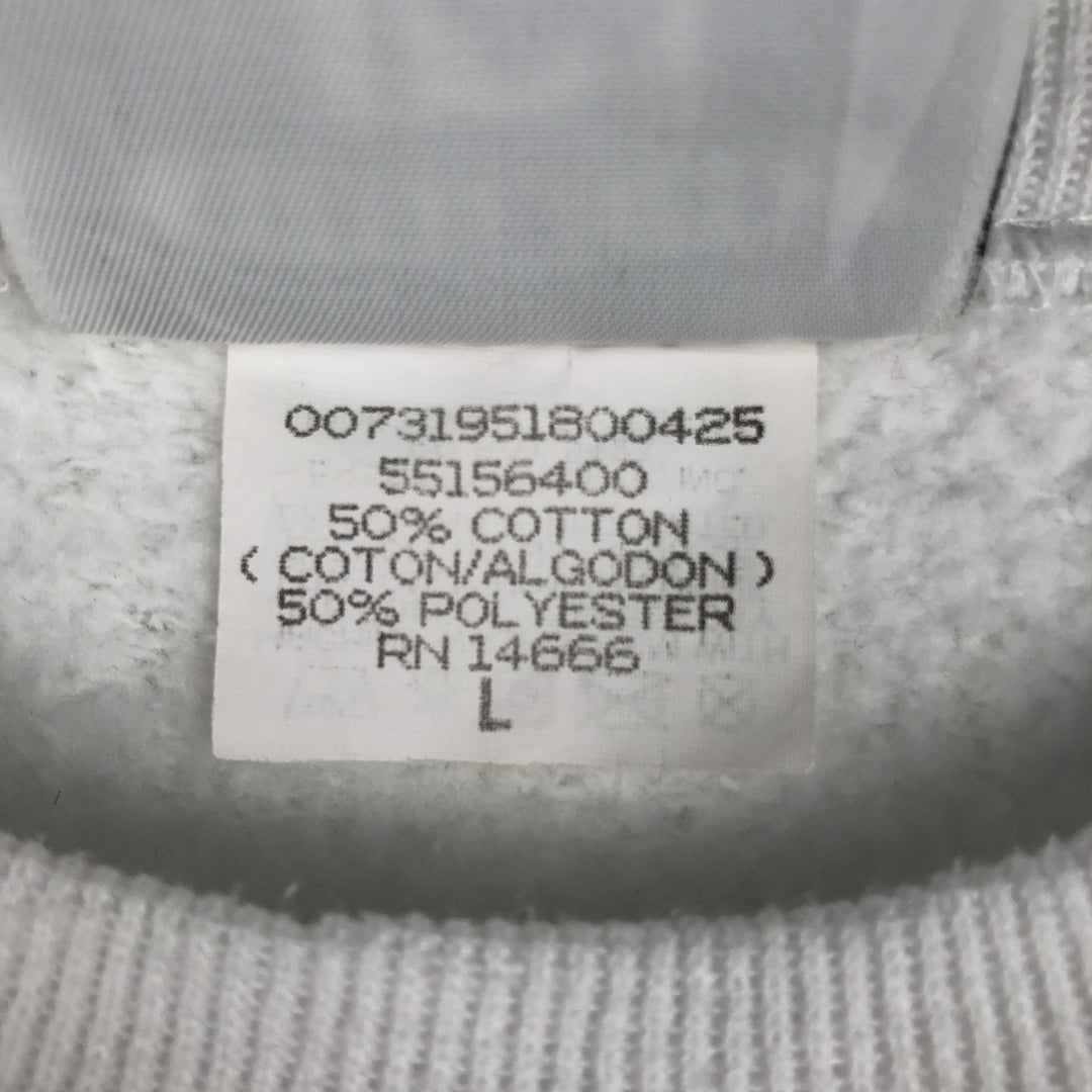 Vintage 90'S Lee printed sweatshirt, made in USA, size L for men cotton white type Vintage Second Hand