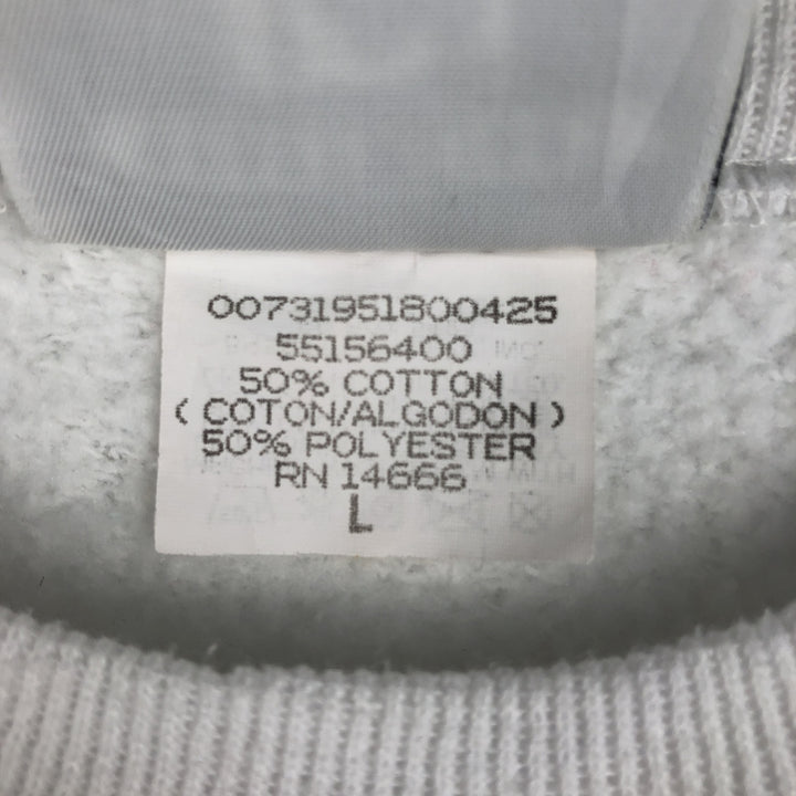 Vintage 90'S Lee printed sweatshirt, made in USA, size L for men cotton white type Vintage Second Hand