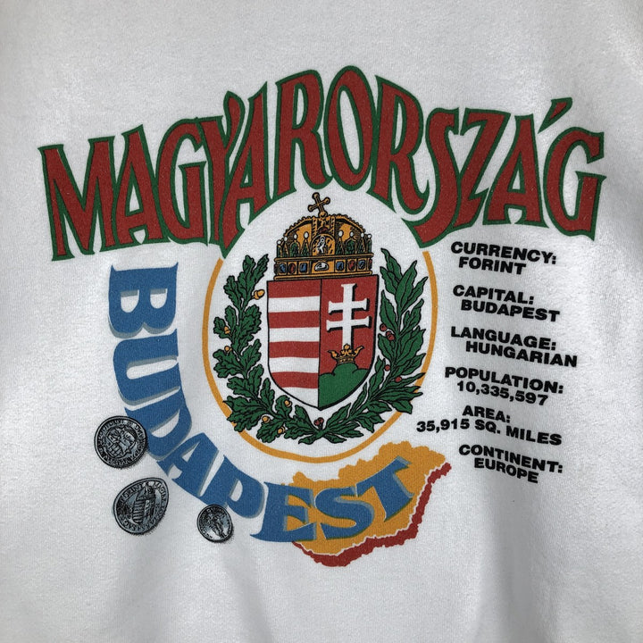 Vintage 90'S Lee printed sweatshirt, made in USA, size L for men cotton white type Vintage Second Hand