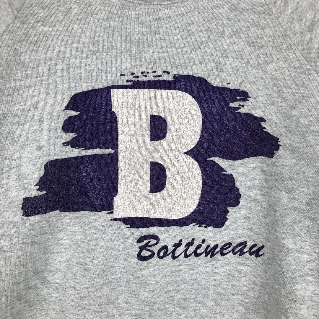 90'S Fruit of the Loom College Sweatshirt, Made in USA, Men's XL, Vintage cotton gray type Vintage Second Hand