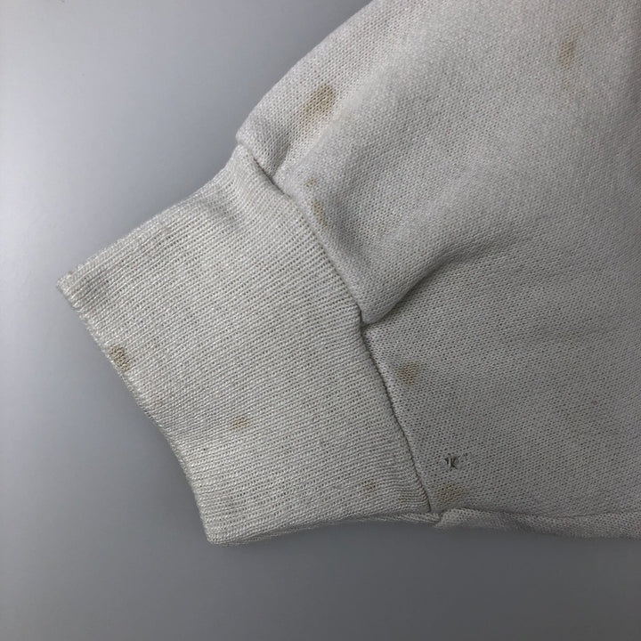 Vintage 1980'S Hanes blue tag print sweatshirt, men's size XL cotton white type Vintage Second Hand