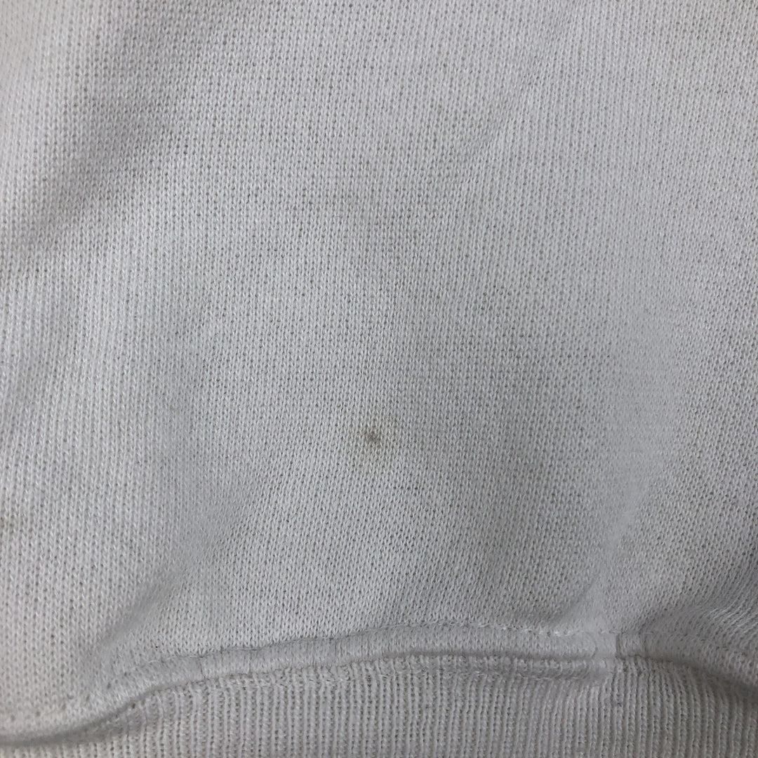 Vintage 1980'S Hanes blue tag print sweatshirt, men's size XL cotton white type Vintage Second Hand