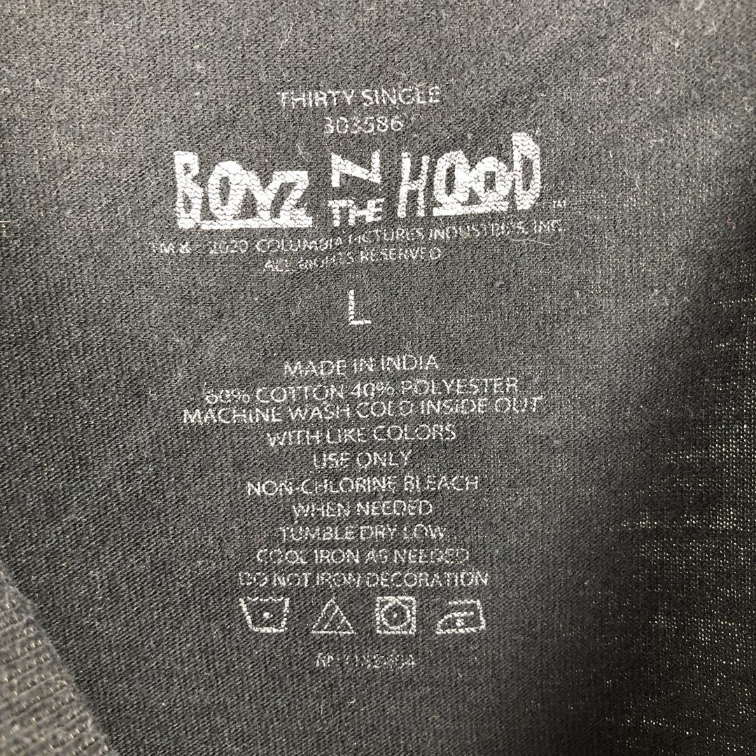 Boyz n the Hood Movie Long Sleeve T-Shirt, Men's Size L cotton black type Vintage Second Hand