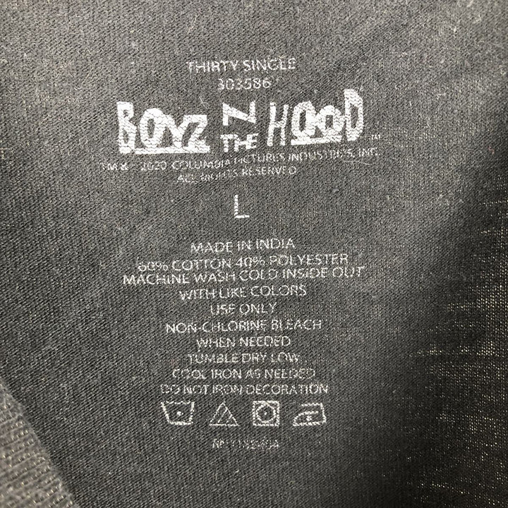 Boyz n the Hood Movie Long Sleeve T-Shirt, Men's Size L cotton black type Vintage Second Hand