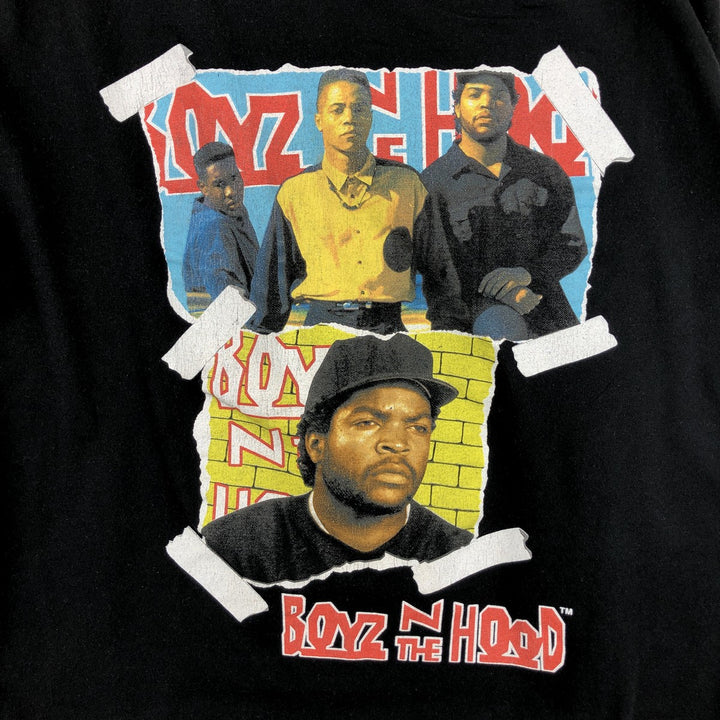Boyz n the Hood Movie Long Sleeve T-Shirt, Men's Size L cotton black type Vintage Second Hand