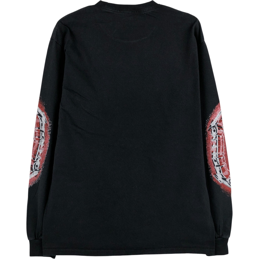 METALLICA Metallica Long T-shirt Band T-shirt Band T-shirt Men's M size cotton black type Vintage Second Hand