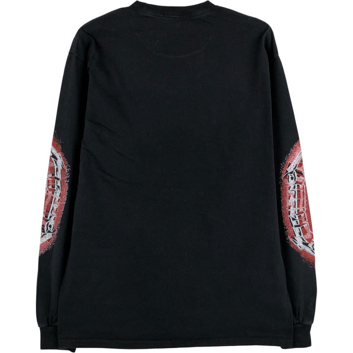 METALLICA Metallica Long T-shirt Band T-shirt Band T-shirt Men's M size cotton black type Vintage Second Hand