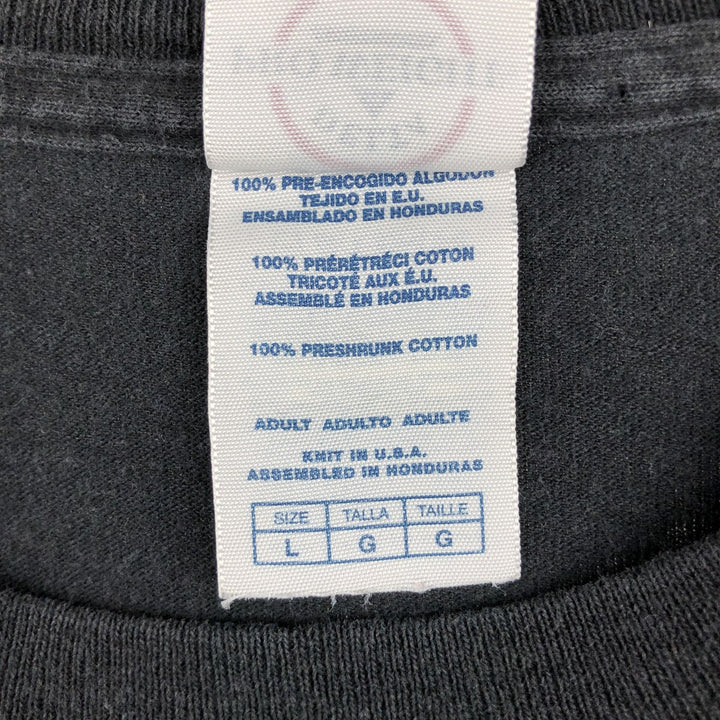 DELTA PROWEIGHT Long Sleeve T-Shirt, Men's Size L cotton black type Vintage Second Hand