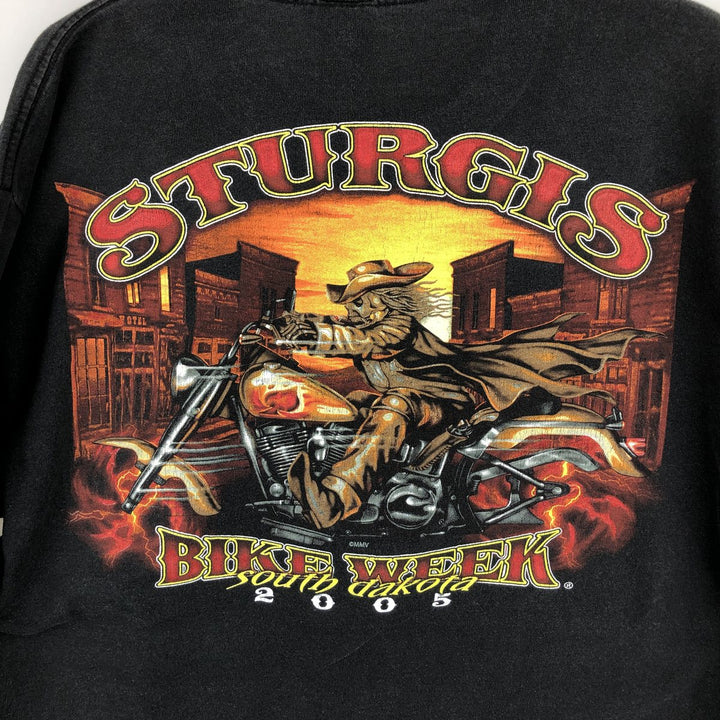 DELTA PROWEIGHT Long Sleeve T-Shirt, Men's Size L cotton black type Vintage Second Hand