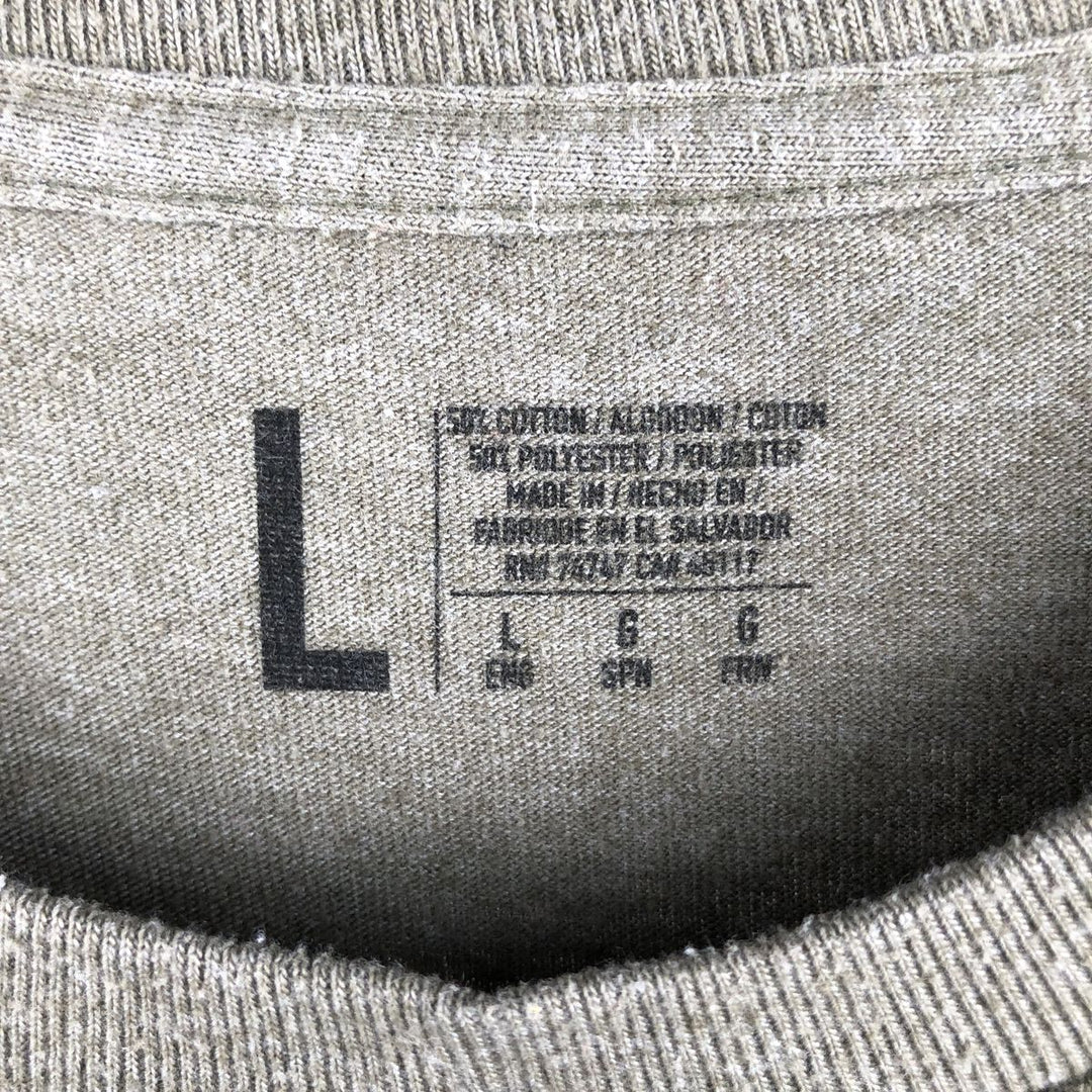 Bass Pro Shops Long Sleeve T-Shirt, Men's Size L cotton Khaki type Vintage Second Hand