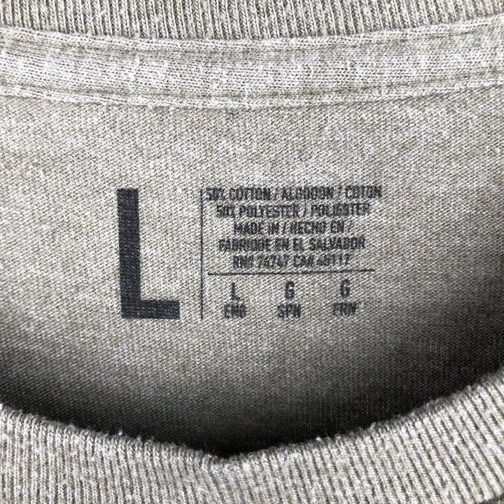 Bass Pro Shops Long Sleeve T-Shirt, Men's Size L cotton Khaki type Vintage Second Hand