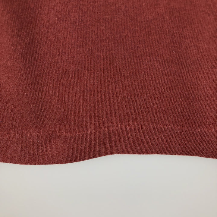 Harley-Davidson Long Sleeve T-Shirt Made in USA Men's Size L cotton red type reddish brown Vintage Second Hand