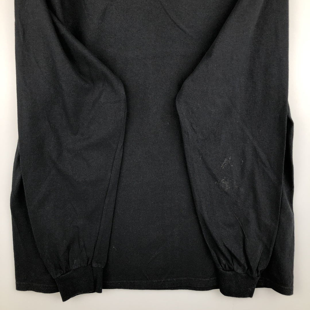 FULLMETAL ALCHEMIST Character Print Long Sleeve T-Shirt, Men's Size L cotton black type Vintage Second Hand