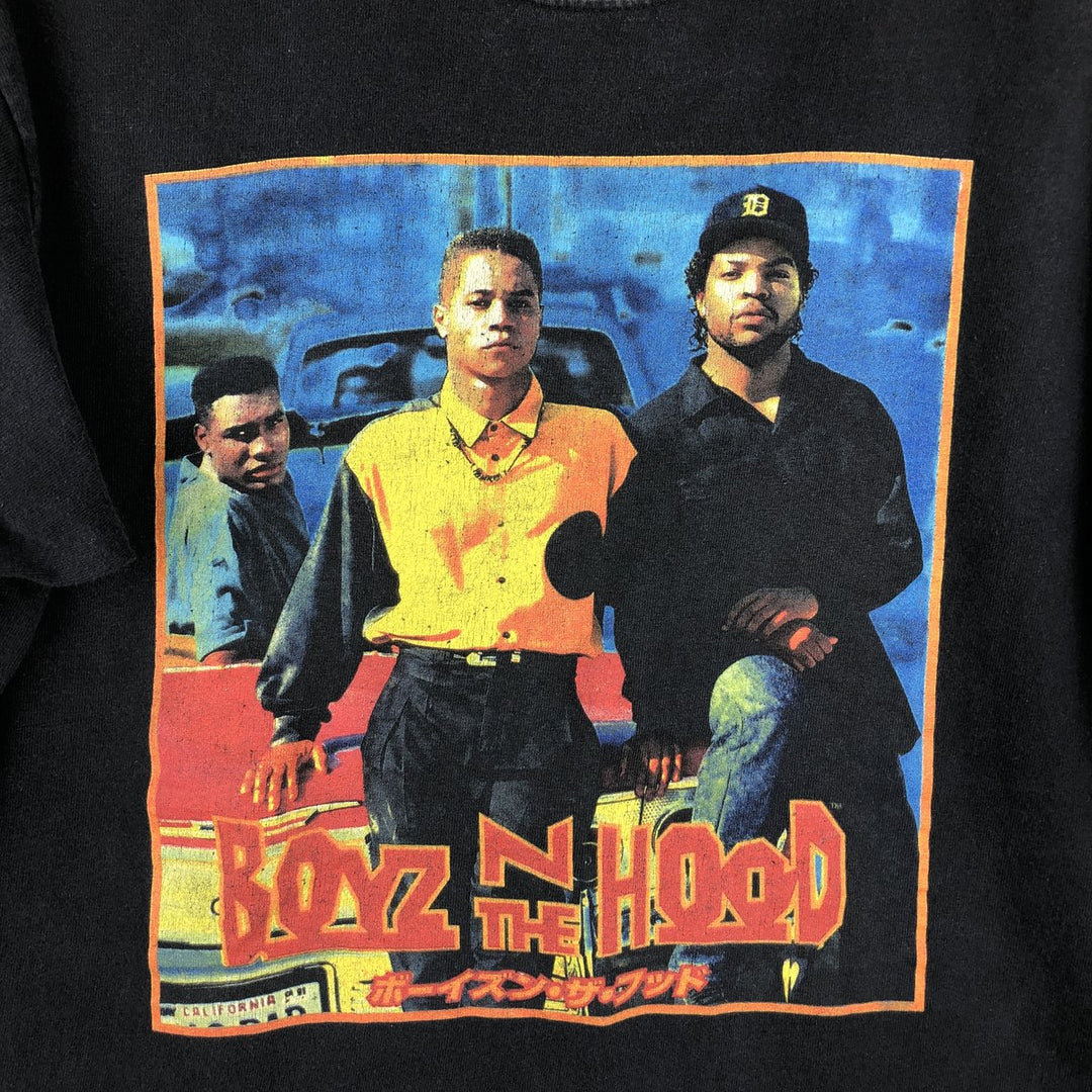 YAZBEK Boyz n the Hood Long Sleeve T-Shirt, Men's XL cotton black type Vintage Second Hand