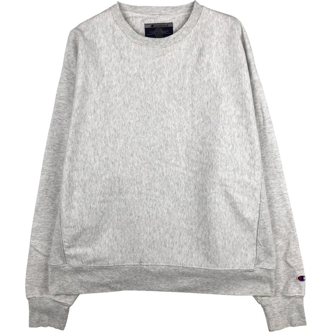 2000'S Champion Original Reverse Weave Blank Sweatshirt (Men's Size L) cotton gray type Vintage Second Hand