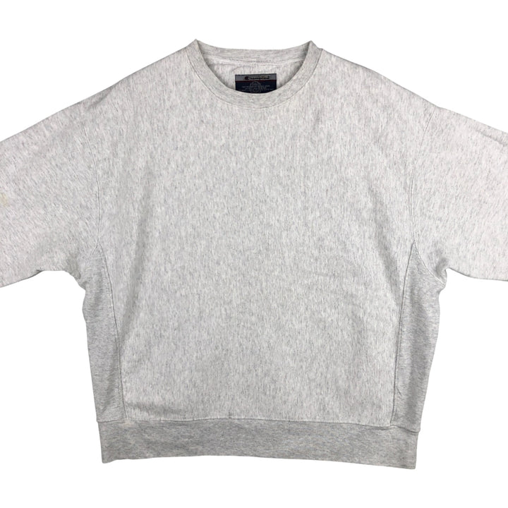 2000'S Champion Original Reverse Weave Blank Sweatshirt (Men's Size L) cotton gray type Vintage Second Hand