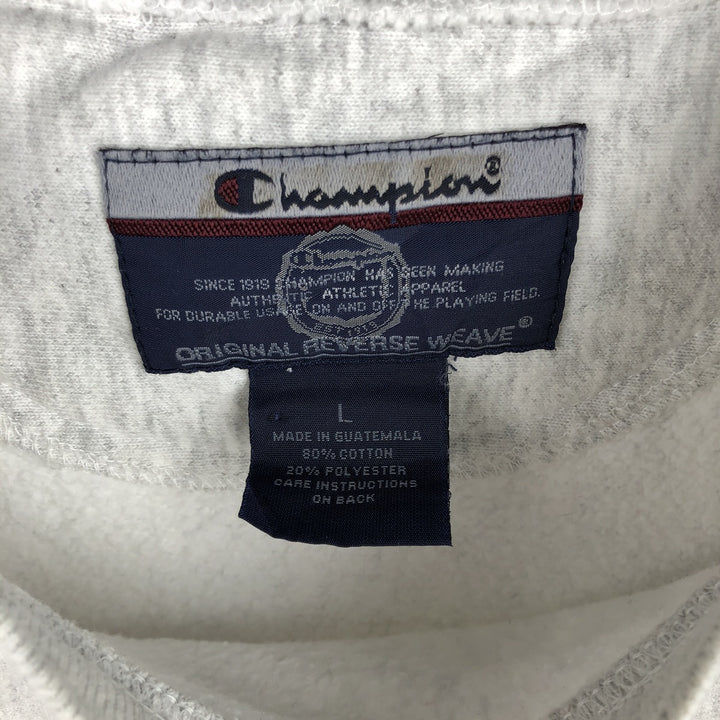 2000'S Champion Original Reverse Weave Blank Sweatshirt (Men's Size L) cotton gray type Vintage Second Hand