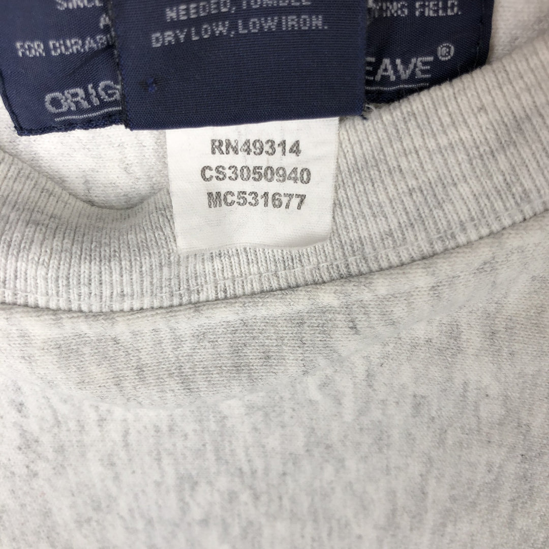 2000'S Champion Original Reverse Weave Blank Sweatshirt (Men's Size L) cotton gray type Vintage Second Hand