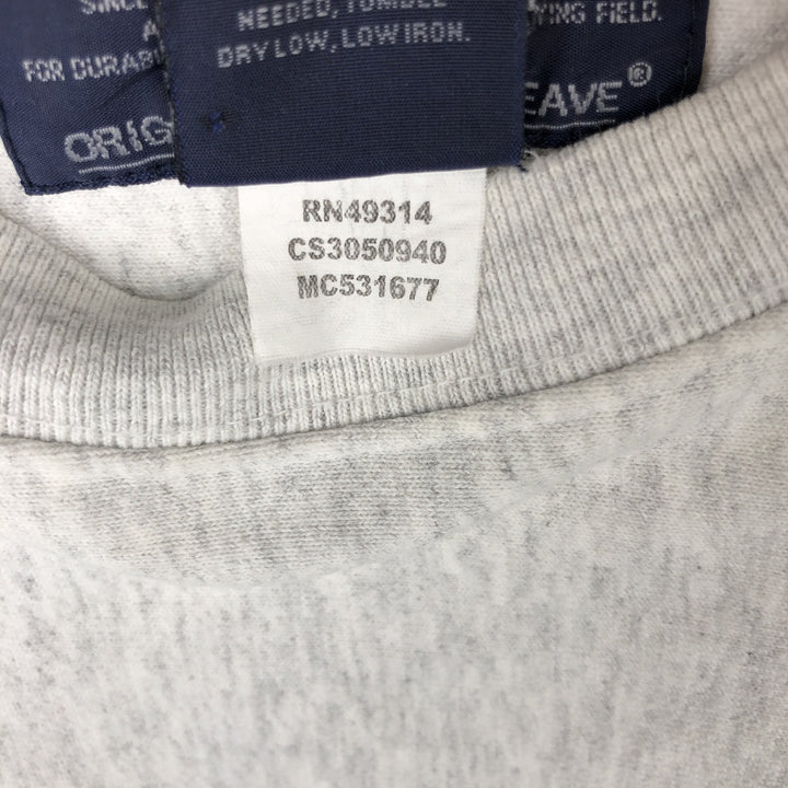 2000'S Champion Original Reverse Weave Blank Sweatshirt (Men's Size L) cotton gray type Vintage Second Hand