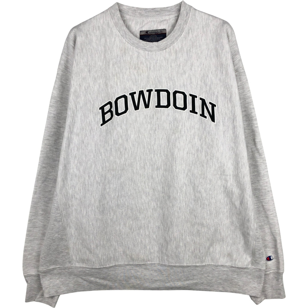 00'S Champion Original Reverse Weave College Sweatshirt Trainer Men's XL cotton gray type Vintage Second Hand