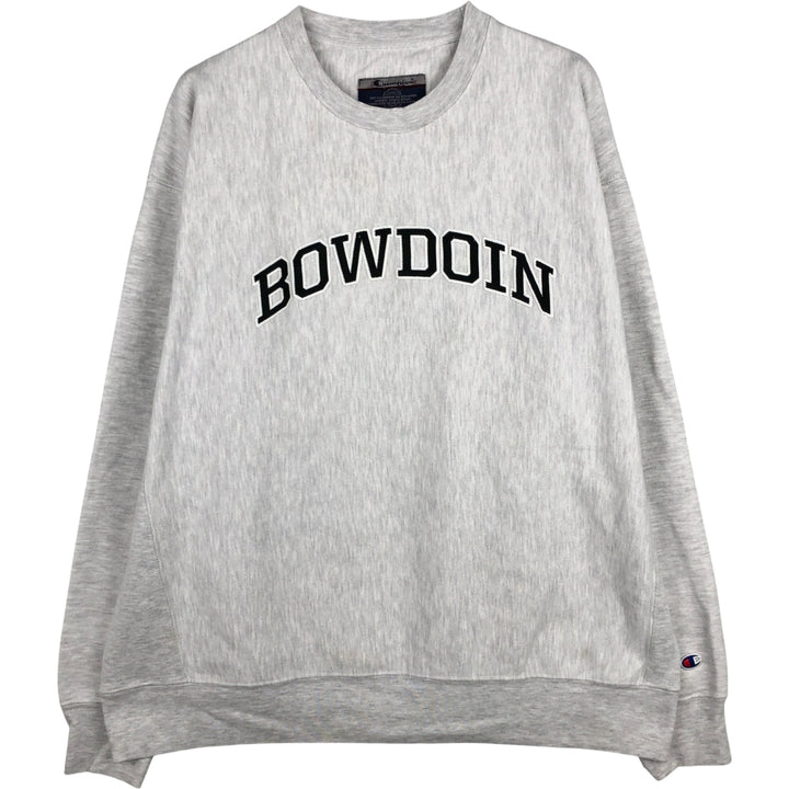 00'S Champion Original Reverse Weave College Sweatshirt Trainer Men's XL cotton gray type Vintage Second Hand