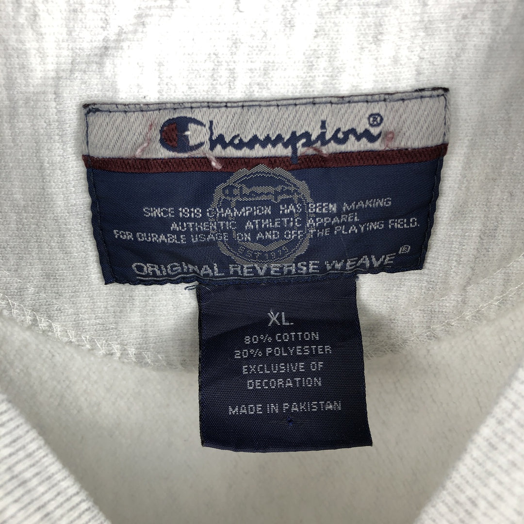 00'S Champion Original Reverse Weave College Sweatshirt Trainer Men's XL cotton gray type Vintage Second Hand