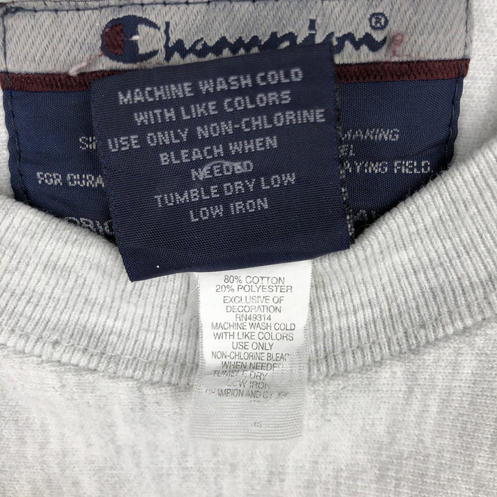 00'S Champion Original Reverse Weave College Sweatshirt Trainer Men's XL cotton gray type Vintage Second Hand
