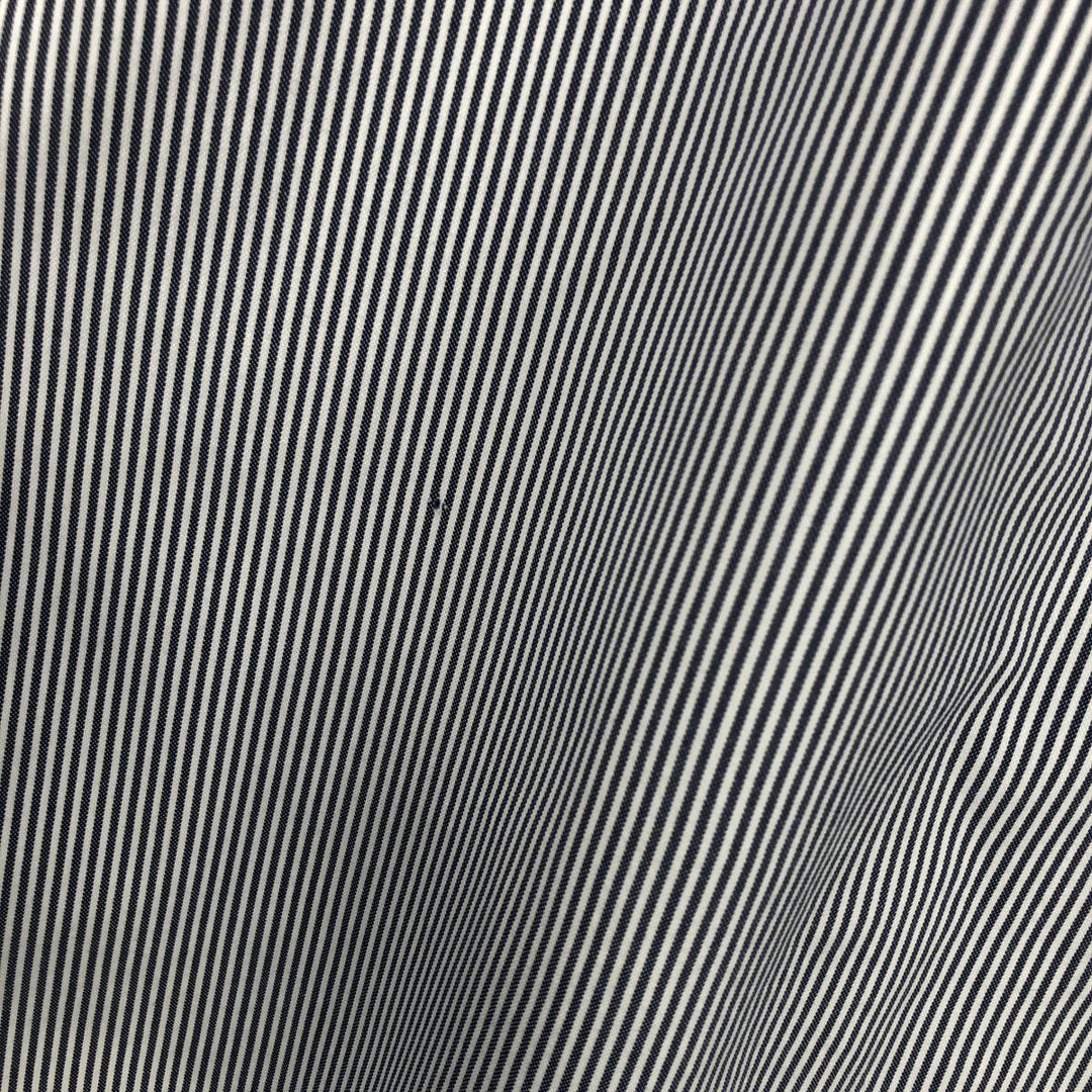 Ralph Lauren ANDOVER long-sleeved button-down striped shirt, men's size L cotton gray type Vintage Second Hand