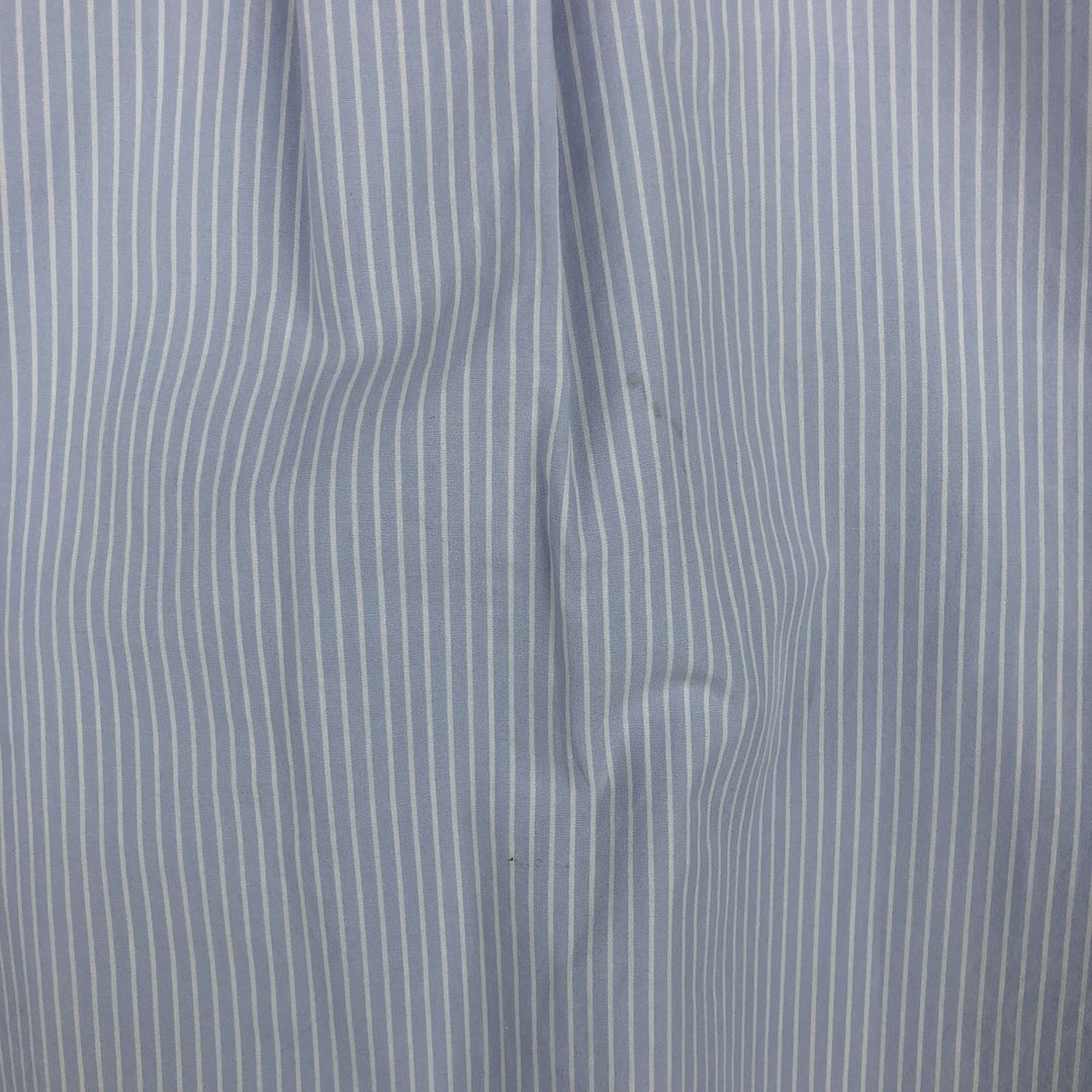 Ralph Lauren YARMOUTH Long Sleeve Button-Down Striped Shirt, Men's Size L cotton Blue type light blue Vintage Second Hand