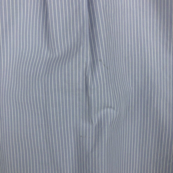 Ralph Lauren YARMOUTH Long Sleeve Button-Down Striped Shirt, Men's Size L cotton Blue type light blue Vintage Second Hand