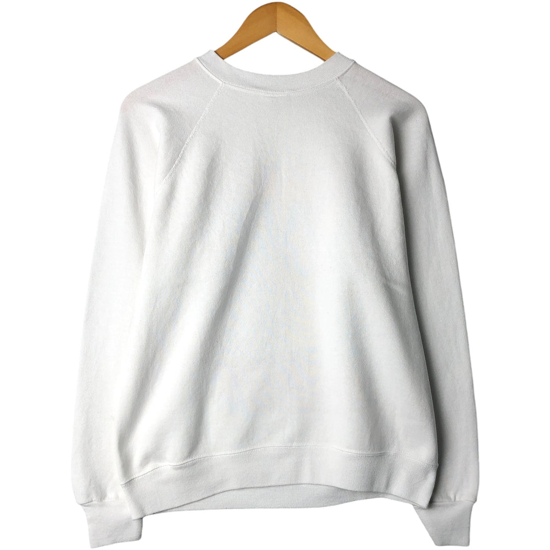 90'S TULTEX THE RED-NOSED REINDEER character sweatshirt, Made in USA, Men's size M cotton white type Vintage Second Hand