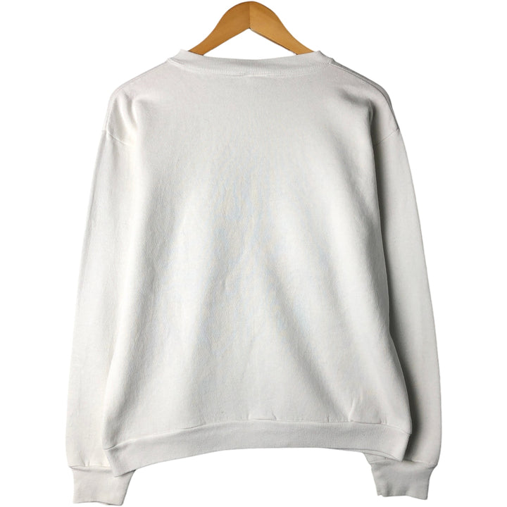 Vintage 90'S TULTEX MICKEY MOUSE Mickey Mouse character sweatshirt, Made in USA, Men's Size L cotton white type Vintage Second Hand