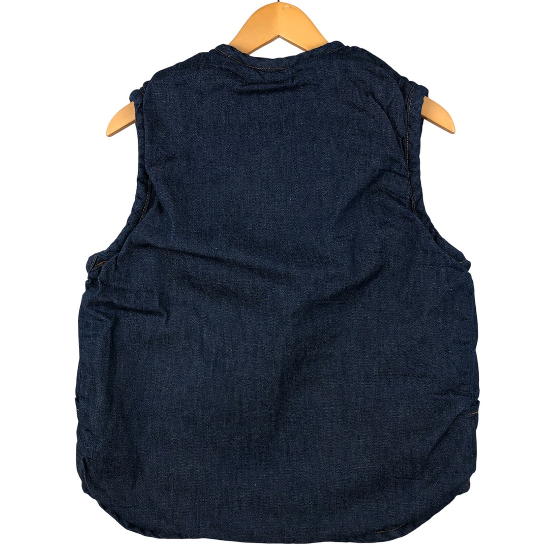 Vintage 1970'S dark blue denim vest, size S, men's unclear navy blue type Vintage Second Hand