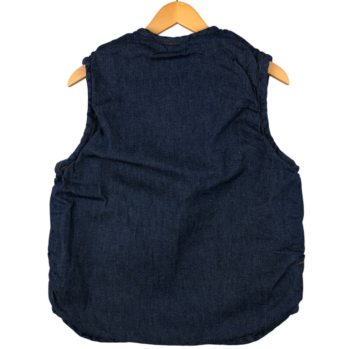 Vintage 1970'S dark blue denim vest, size S, men's unclear navy blue type Vintage Second Hand