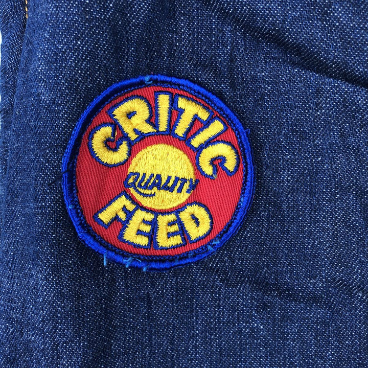 Vintage 1970'S dark blue denim vest, size S, men's unclear navy blue type Vintage Second Hand