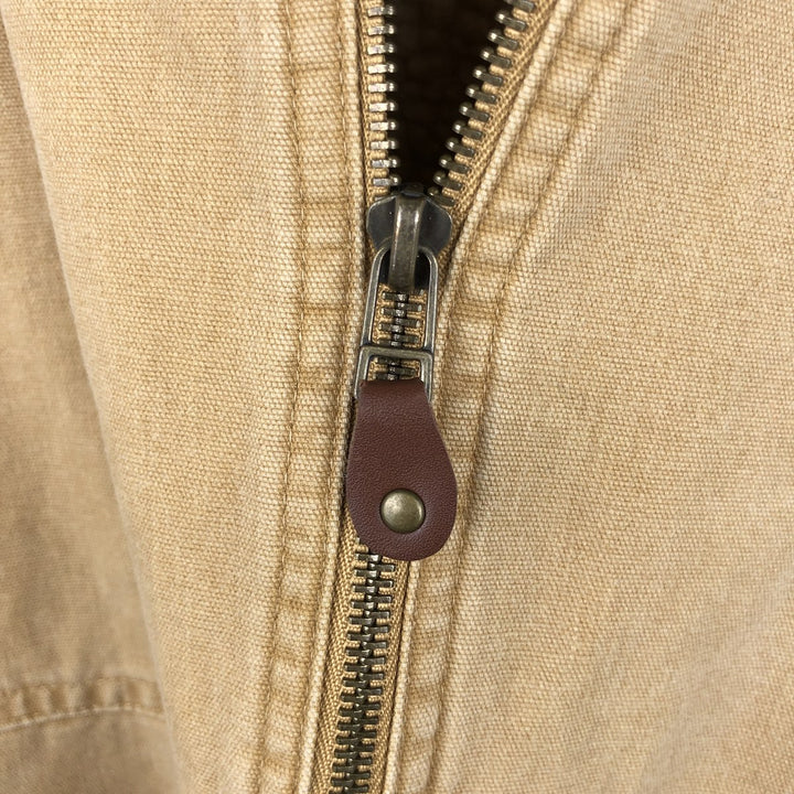 90s-00'S Wrangler HERO Duck Vest, Men's XL, Vintage cotton beige type brown Vintage Second Hand