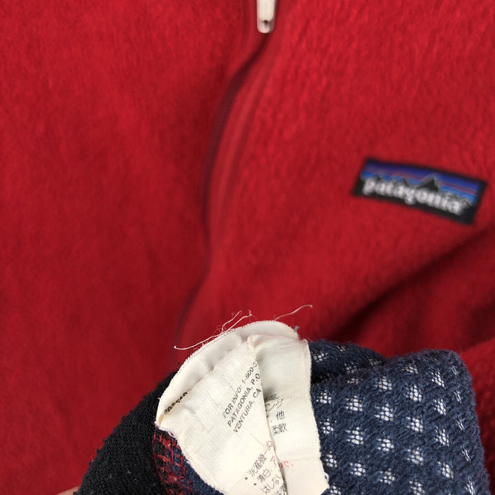 90'S Patagonia fleece vest, made in the USA, men's size XL unclear red type Vintage Second Hand